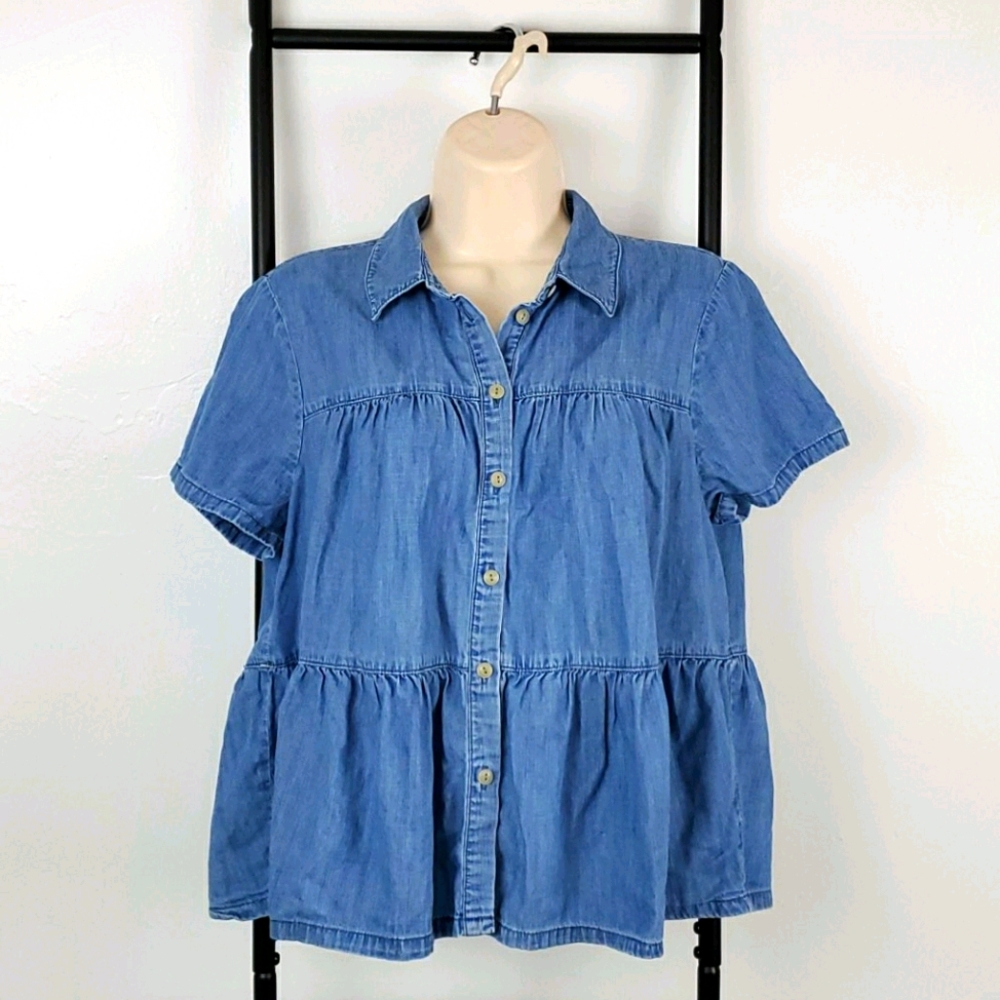 Denim Button Down Shirt